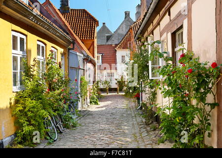 Città vecchia a Helsingor, Danimarca Foto Stock