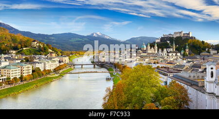 Austria - vista panoramica di Salisburgo Foto Stock