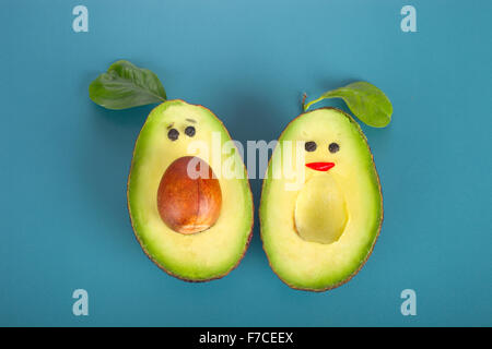 Coppia dell'avocado Foto Stock