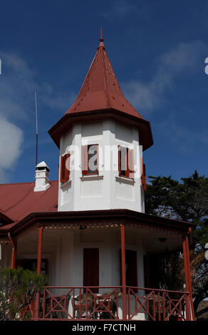 El Pedral lodge, vicino a Puerto Madryn , Chubut Provincia, Patagonia, Argentina. Santuario del pinguino globale della società. Esterno Foto Stock