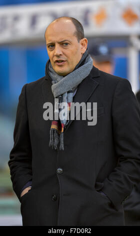 Roma, Italia. 29 Nov, 2015. Mauro Baldissoni durante il campionato italiano di una partita di calcio A.S. Roma vs A.C. Atalanta nello Stadio Olimpico di Roma, il 29 novembre 2015. Credito: Silvia Lore'/Alamy Live News Foto Stock