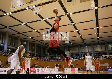 Vista generale, 29 novembre 2015 - Basket : National Basketball League 'NBL' 2015-2016 tra getti di Chiba 99-69 Nishinomiya cicogne in città Yachiyo palestra, Chiba, Giappone. (Foto di AFLO SPORT) Foto Stock