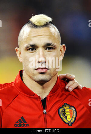 Stade Roi Baudouin, Bruxelles Belgio 13.11.2015, l'UEFA Football Team nazionali amichevole, Belgio vs. Italia 3:1 ----- Radja Nainggolan, Belgio Foto Stock