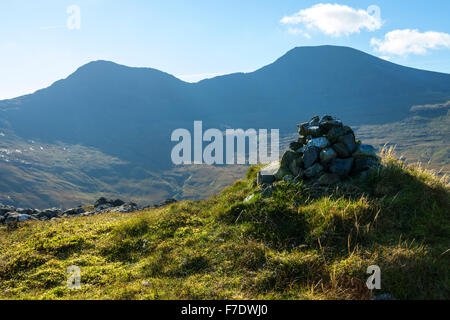 Un' Chioch e ben più dalla cresta del Beinn Fhada, Isle of Mull, Argyll and Bute, Scotland, Regno Unito Foto Stock