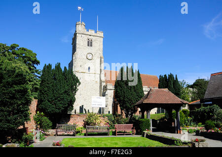 Chiesa della Santa Trinità, High Street, Rayleigh Essex, Inghilterra, Regno Unito Foto Stock