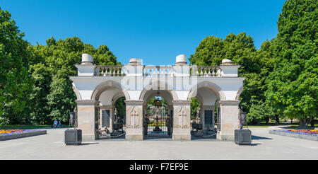 Tomba del Milite Ignoto, Piazza Pilsudski, centro storico, Varsavia, Mazovia Provincia, Polonia Foto Stock