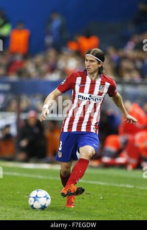 Filipe Luis (Atletico), 25 novembre 2015 - Calcio : UEFA Champions League Giornata 5 Gruppo C match tra il Club Atletico de Madrid 2-0 Galatasaray come a: Stadio Vicente Calderon di Madrid in Spagna. (Foto di Mutsu Kawamori/AFLO) [3604] Foto Stock