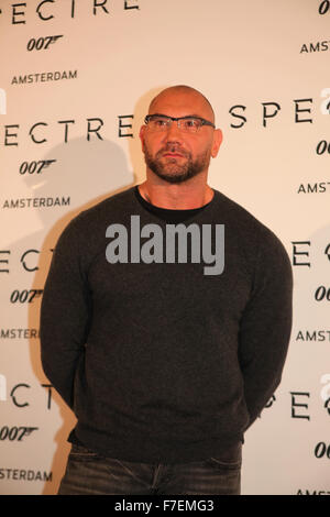 James Bond 'Spectre' photocall presso il Grand Hotel di Amsterdam con: Dave Batista dove: L'Aia, Paesi Bassi Quando: 28 Ott 2015 Foto Stock