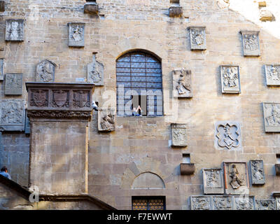 Il cortile del Museo Nazionale del Bargello - Firenze, Italia Foto Stock