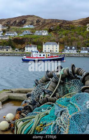 Mallaig Porto sulla costa nord occidentale della Scozia Foto Stock