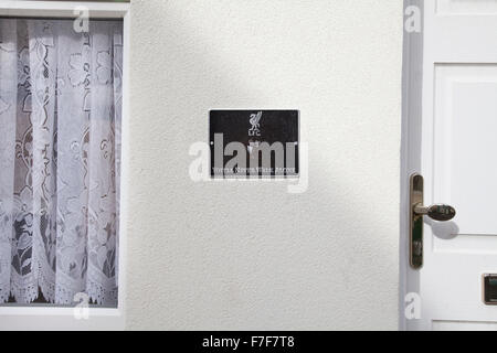 Foto documentario Everton FC, Goodison a Liverpool FC, Anfield, Liverpool, in Inghilterra Foto Stock