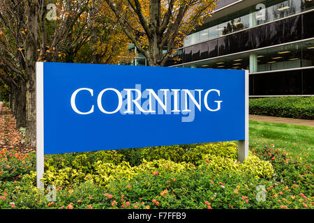 Corning Inc. Sede centrale, Steuben County, New York, Stati Uniti d'America Foto Stock