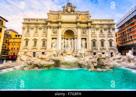 Roma, Fontana di Trevi. L'Italia. Foto Stock