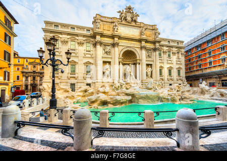 Roma, Fontana di Trevi. L'Italia. Foto Stock