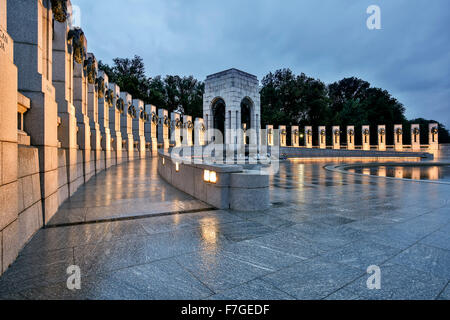 Il Memoriale della Seconda Guerra Mondiale, Washington, Distretto di Columbia USA Foto Stock