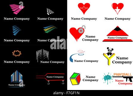 COMPANY LOGO DESIGN Illustrazione Vettoriale