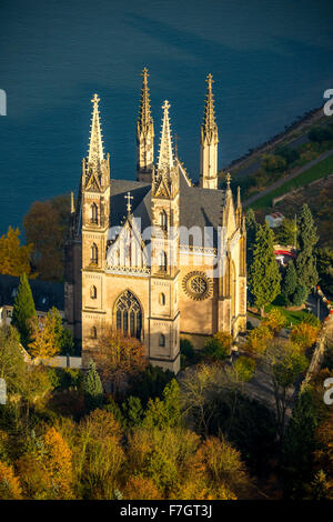 Apollinare chiesa, luogo di culto, Apollinaris pendenza, sul Reno, Remagen, la Valle del Reno, Sankt Goar, Rhineland-Palatina Foto Stock