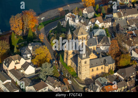 Apollinare chiesa, luogo di culto, Apollinaris pendenza, sul Reno, Remagen, la Valle del Reno, Sankt Goar, Rhineland-Palatina Foto Stock