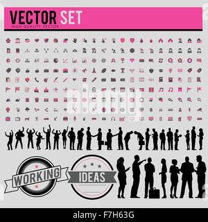 Vettore persone Business Corporate Azienda Concept Illustrazione Vettoriale