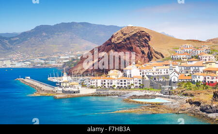 Villaggio di Pescatori conico, l'isola di Madeira, Portogallo Foto Stock