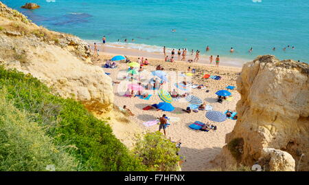 Costa Algarve vicino a Albufeira, Portogallo Foto Stock