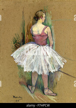 Edgar Degas - En danseuse Pied vue de Dos Foto Stock