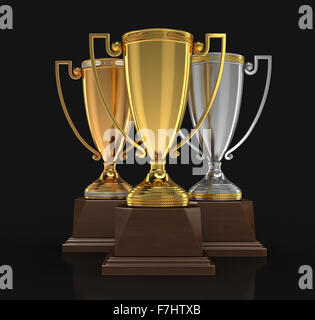 Trofeo coppe (percorso di clipping incluso) Foto Stock