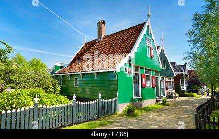 Architettura tradizionale a Zaanse Schans - Olanda Paesi Bassi Foto Stock