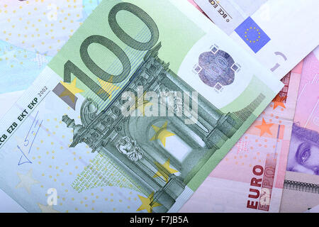 Banconote europee, valuta Euro dall'Europa, Euro. Foto Stock