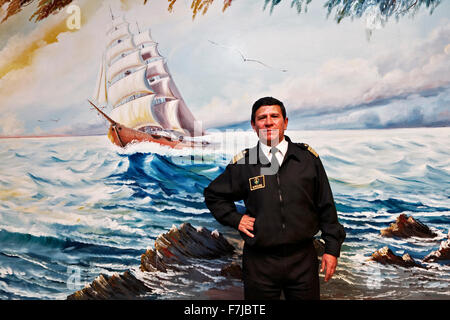 La Bolivia è un paese senza sbocco sul mare dal 1879. Ma come ancora unterhaelt paese povero un separato della Marina Naval Boliviana. Foto Stock