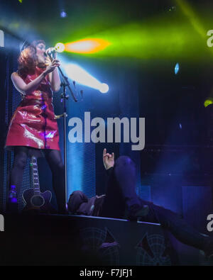 Dublino , Irlanda,Simple Minds live al 3 Arena,Dublino il Nov 29 2015 a Dublino, Irlanda Foto Stock