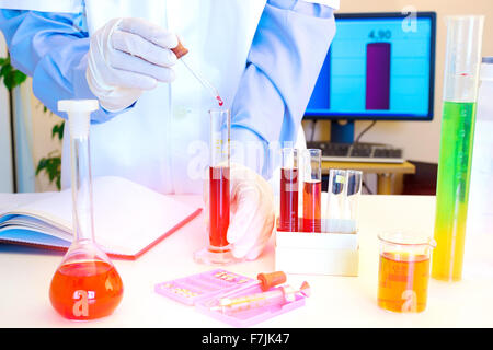 La ricerca di laboratorio Foto Stock