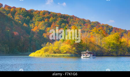 Il Parco Nazionale dei Laghi di Plitvice, Croazia, Europa Foto Stock