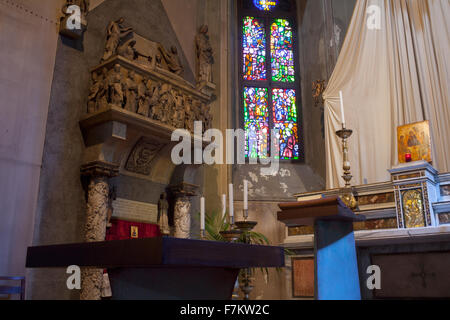 Interno del San Gottardo Chiesa di Milano Foto Stock