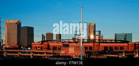 Il Busch Stadium, casa di St. Louis Cardinals, St. Louis, Mo. Foto Stock