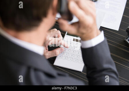 La revisione contabile della contabilità finanziaria Foto Stock