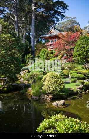 Giardino giapponese del tè (San Francisco, California) Foto Stock