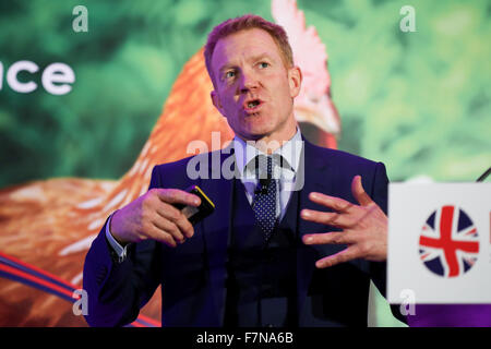 Countryfile è Adam Henson al2015 BFREPA conferenza presso il National Motorcycle Museum di Birmingham, UK. Il 25 novembre 2015. Foto Stock