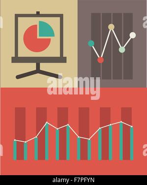 Una infografica elementi. Illustrazione Vettoriale