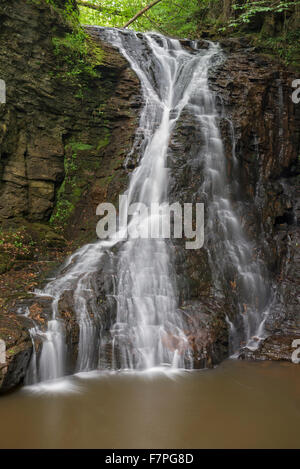 Hareshaw Linn cascata in prossimità di Bellingham, Northumberland, Inghilterra Foto Stock