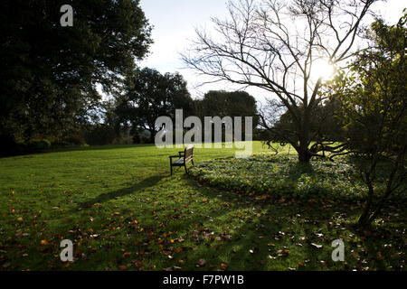 I giardini a Basildon Park, Berkshire. Basildon Park è uno dei più raffinati tardo XVIII secolo Country houses in Berkshire. Foto Stock