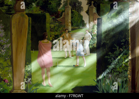 Hidcote, nel Gloucestershire. Hidcote è una famosa in tutto il mondo delle arti e dei mestieri, giardino creato dalla American giardiniere grandi Lawrence Johnston. Foto Stock