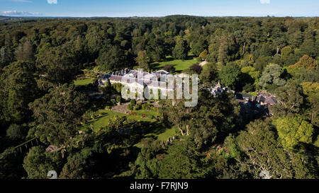 Antenna per montaggio di Stewart House e Giardini penisola di Ards Strangford contea di Down Irlanda del Nord Foto Stock