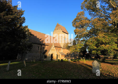 La chiesa di San Lorenzo a Castle Rising, Norfolk, Inghilterra, Regno Unito. Foto Stock