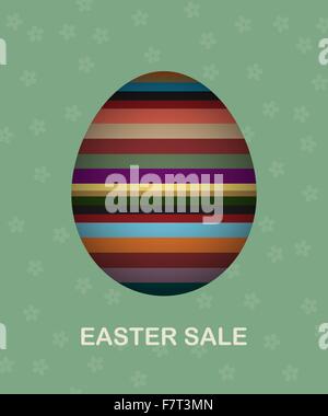Pasqua scheda di vendita Illustrazione Vettoriale