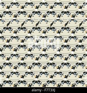Impilate le vacche pattern Illustrazione Vettoriale