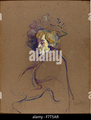 Henri de Toulouse-Lautrec - Jane Avril 2 Foto Stock