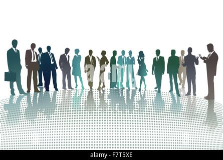 gruppi di incontro Illustrazione Vettoriale