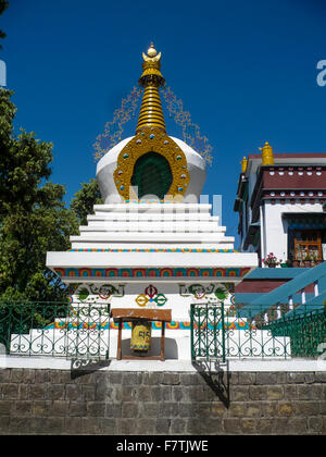 Stupa al tempio in Dharamsala india Foto Stock