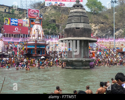 Kumbh Mela Festival a haridwar nel 2010 india Foto Stock